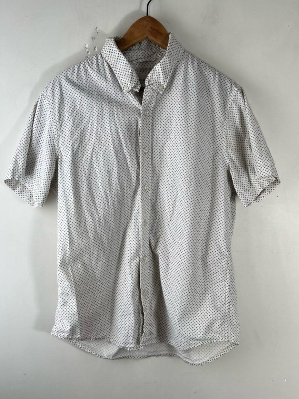Denim & Supply Ralph Lauren Shirt Men’s Large Slim Fit Beige Button Down Cotton